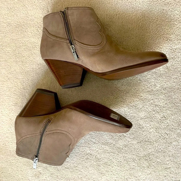 FRYE Allister Smock Ankle Bootie Gray, 8.5 (brownish gray) NEW - Picture 3 of 16